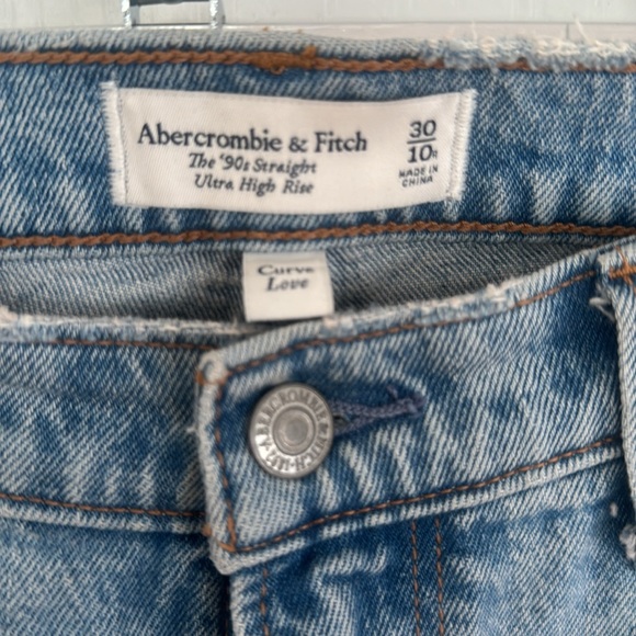 Abercrombie Curve Love 90s Ultra High Rise straight - Picture 2 of 6